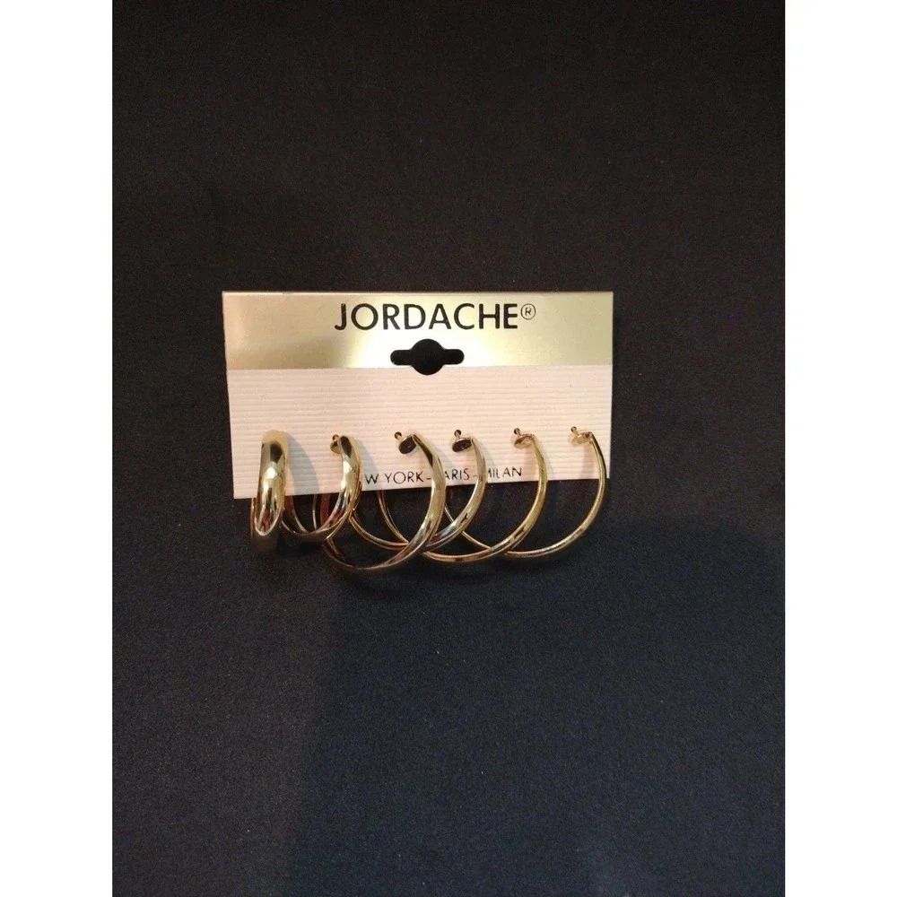 Gold Tone Hoop Earrings